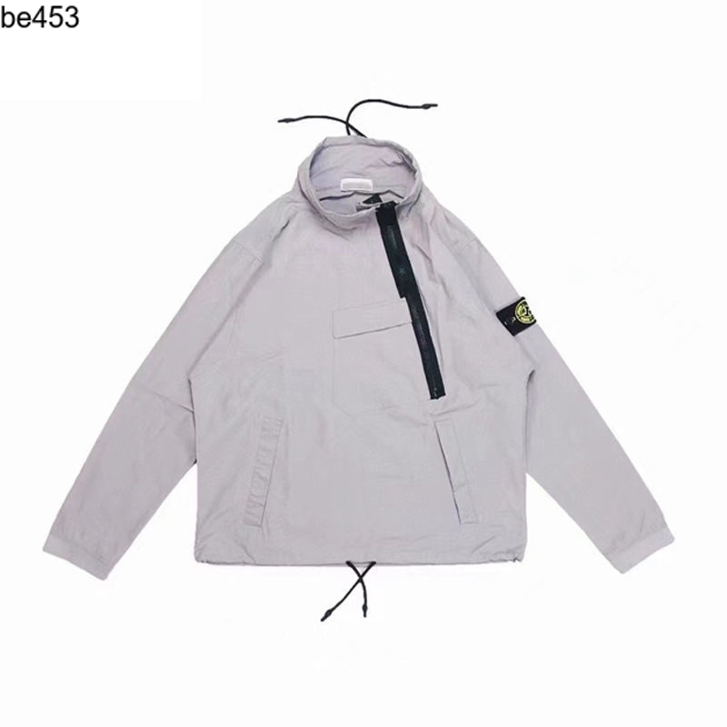 SEbe453 Stone island stone island Áo Khoác Gió Mỏng Phối Khóa Kéo Thời Trang Cho Nam37