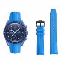 Liquid Silicone Strap for Swatch X Omega Moonswatch for Seamaster 300 Curved Interface Men Women Quality Replace Watch Band 20mm