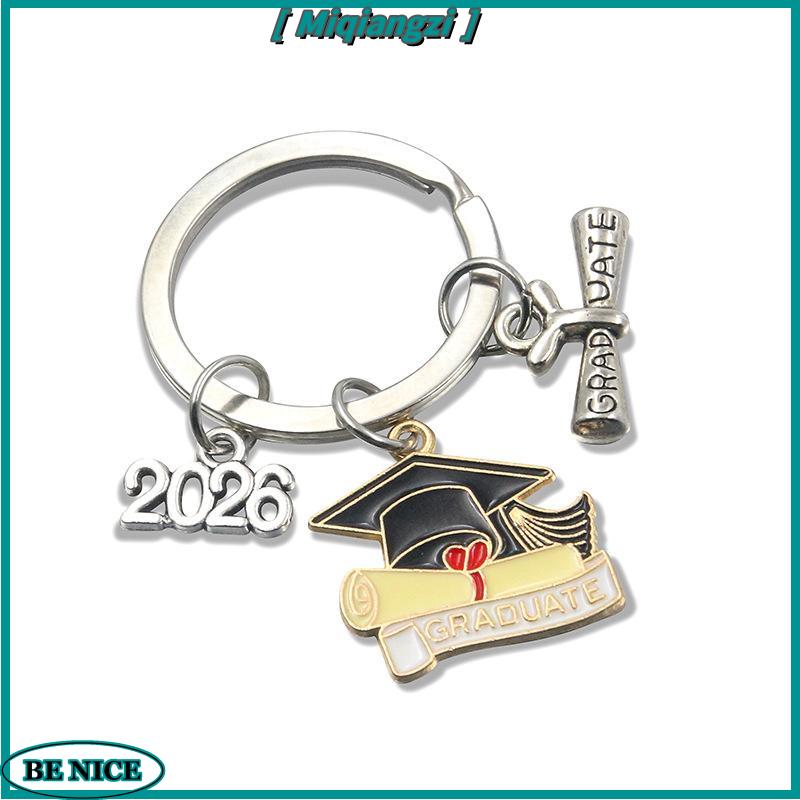 [miqiangzi] 2026 Tốt Nghiệp Gown Cap Lưu Niệm Keychain Kim Loại Keyring Cho Sinh Viên Trường Lễ Đảng Quà Tặng Và Ủng Hộ - 3