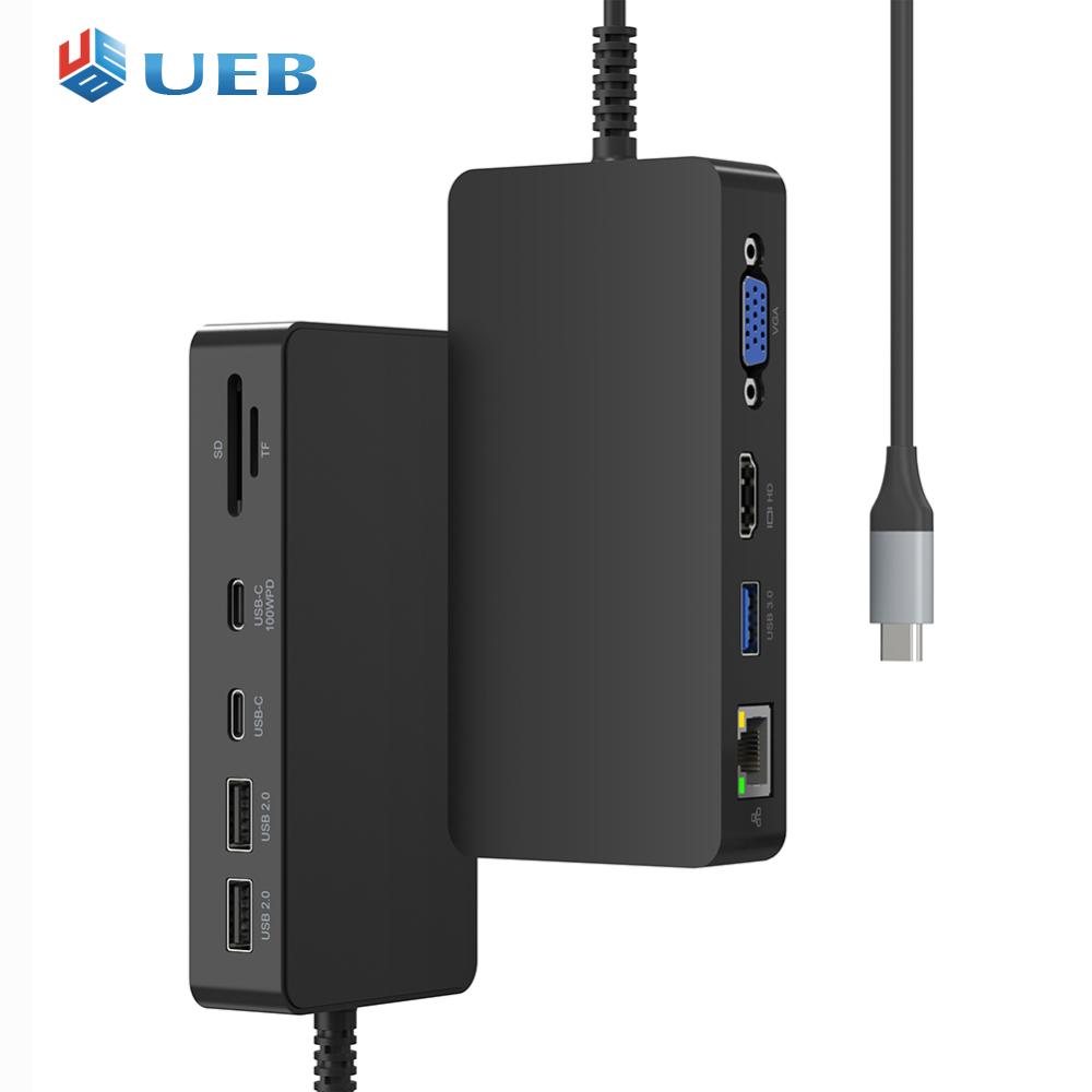 11 in 1 For Surface Dock with Power Port Hub Docking Station SD/TF Card Reader Type C Hub for Surface Pro 11/10/9/8/X/7 ราคา 2,798 บาท*ส่งฟรี