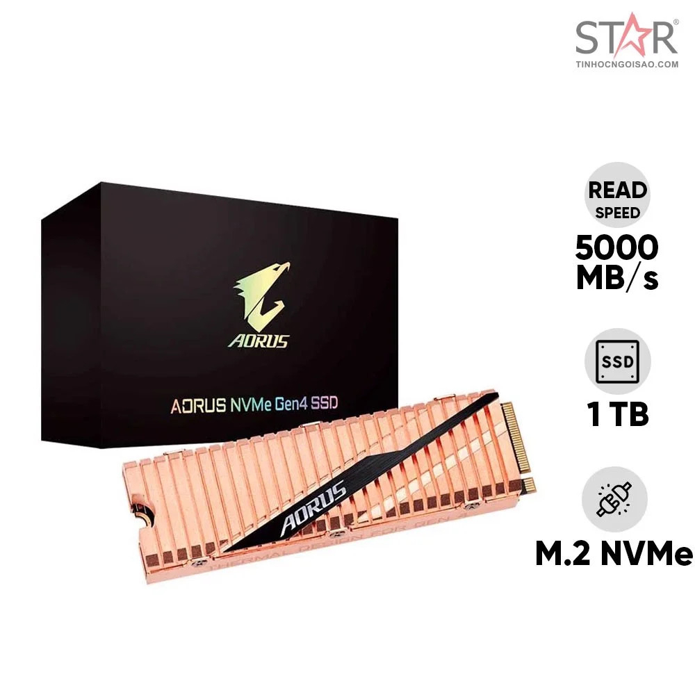 Ổ cứng SSD 1TB Gigabyte Aorus M.2 NVMe PCIe Gen4