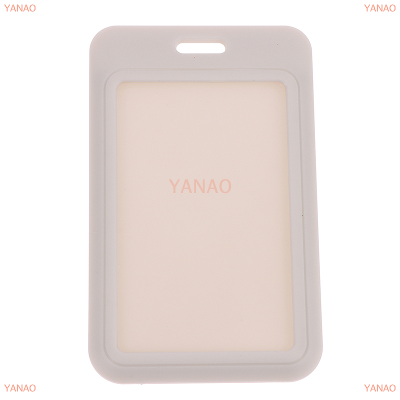 YANAO 1PC hai mặt thẻ tín dụng bìa cứng nhựa chủ sở hữu huy hiệu với khe cắm cho sự kiện nhân viên tag ID chủ thẻ vượt qua dây đeo