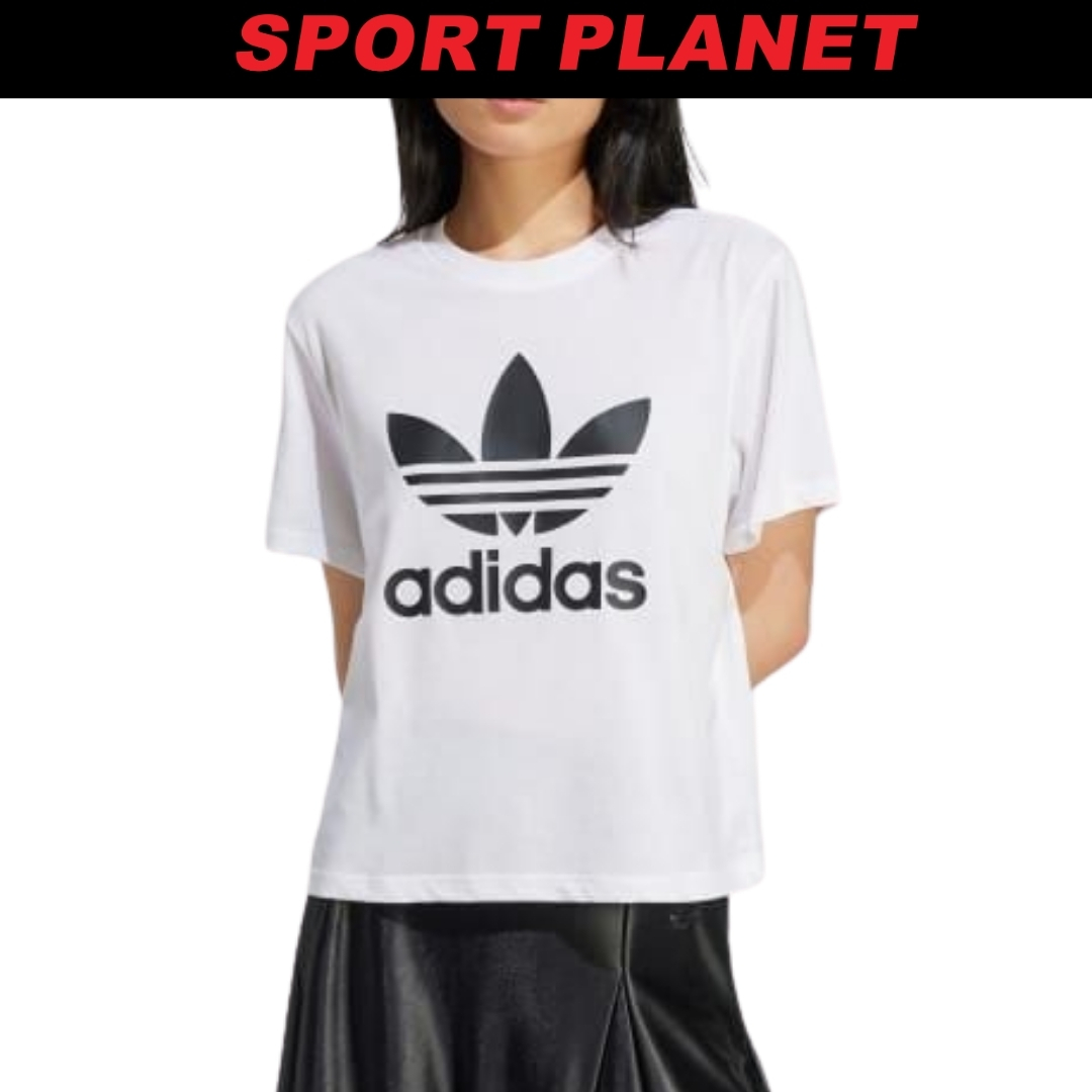 adidas Women Adicolor Trefoil Boxy Tee Shirt Baju Perempuan (IN8441) Sport Planet 27-31