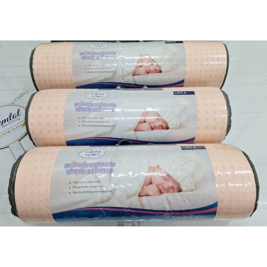  🌙CHÍNH HÃNG🌙 Nệm Cao Su Thiên Nhiên Liên Á Cho Bé Sơ Sinh Đi Học Để Nôi Nệm Nằm Êm Ái Đàn Hồi 