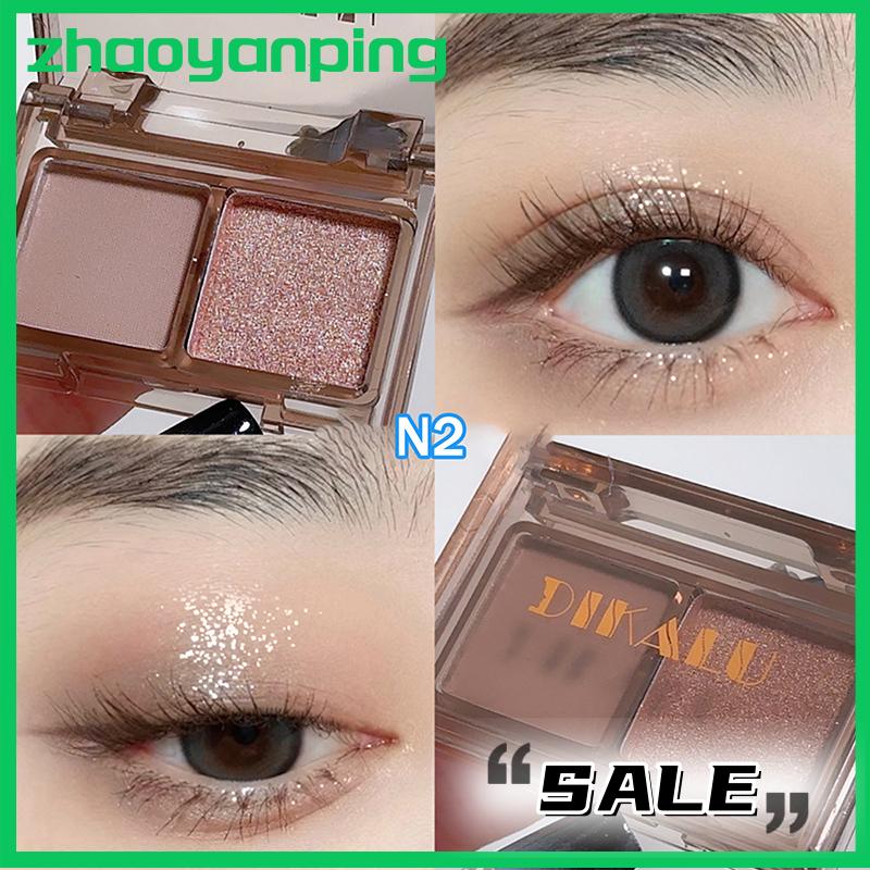 zhaoyanping Dikalu tối đêm đen Eyeshadow Palette long lanh Matte Pearlescent ánh sáng lung linh Shinny mắt sắc tố Eyeshadow Hàn Quốc mỹ phẩm trang điểm - 5
