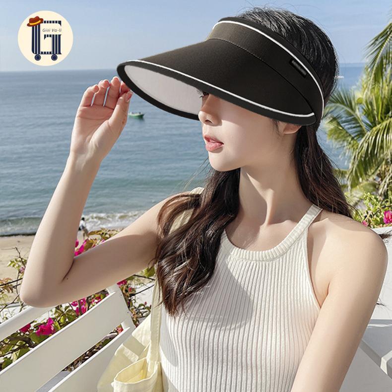 Wide-Brimmed Sun Hat, Uv Protection, Slim Face, Foldable