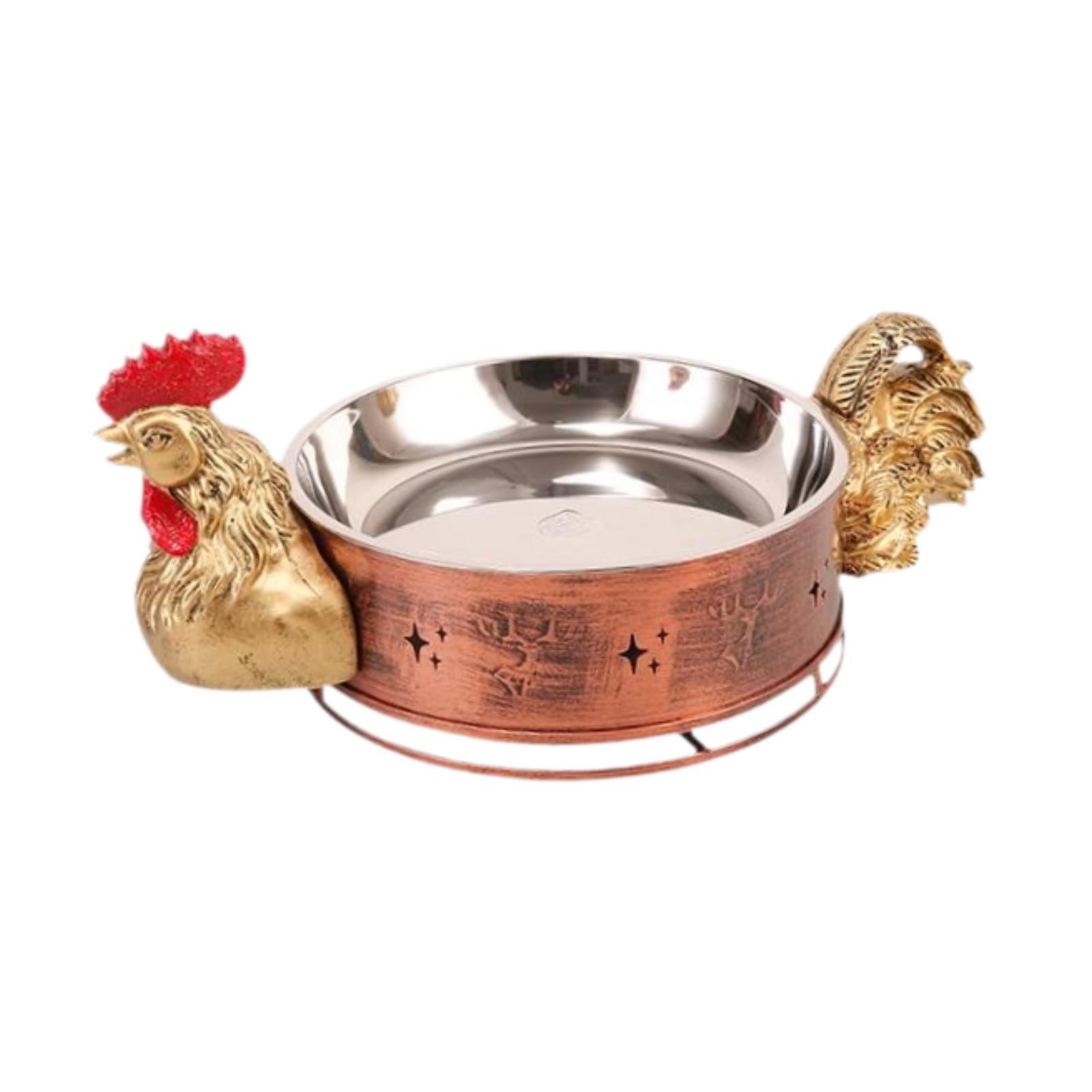Hierly Special Chicken Dry Pot Alcohol Stoves Portable Food Warming Tray Soup Pot for Restaurant Pasta, Noodles, Egg Party Camping