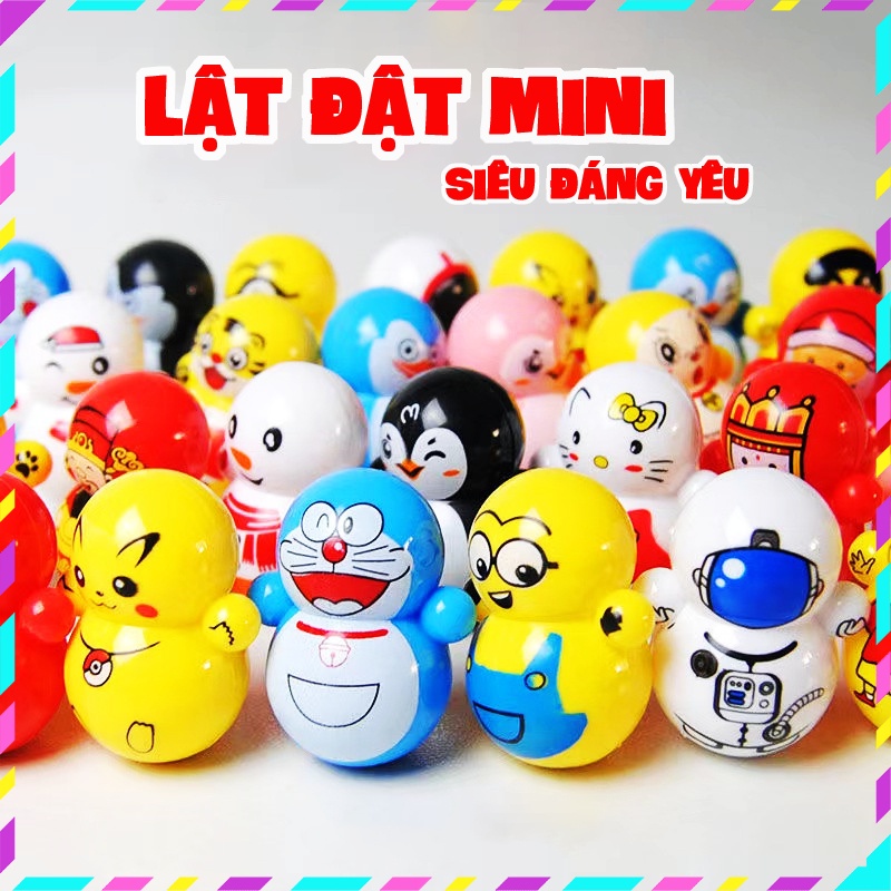 Đồ Chơi Lật Đật Mini Hình Doremon, Squid Game, Pokemon Siêu Đáng Yêu Và Dễ Thương Cho Bé - BEARHOUSE