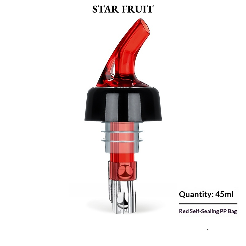 STAR FRUIT⭐ Precision Wine Pourer with Ball Valve - Automatic 45ml Serving for Red Wine, Bar Tools & Decanter Accessory ราคา 42 บาท*ส่งฟรี