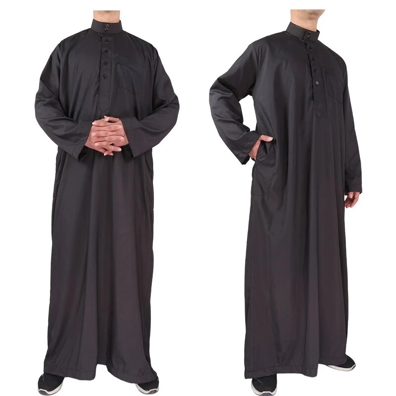 Trung Đông người đàn ông ăn mặc Tay áo dài jua thobe ramadan EID dishdasha Áo hồi giáo hồi giáo kaftans Arab quần áo