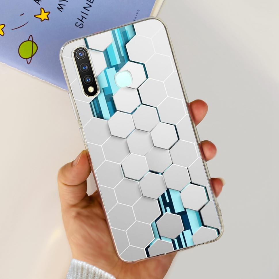 Ốp điện thoại cho Vivo Y19 Bìa 6.53 mềm silicon kẹo coque cho Vivo 1915 Y19 trường hợp vivoy19 Y 19 