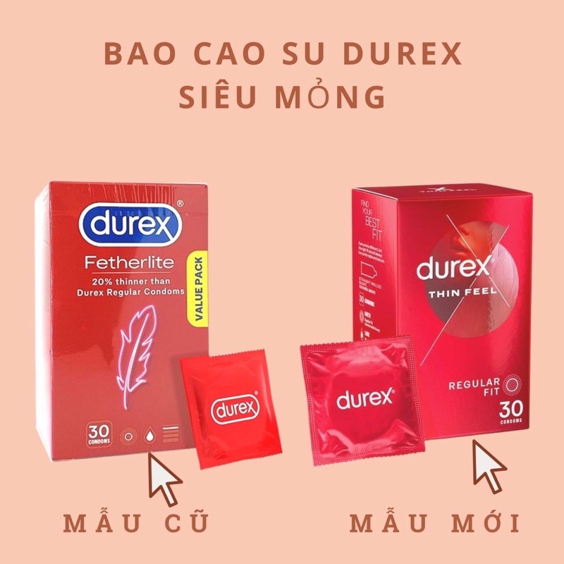 [Mẫu mới] Bao Cao Su Durex Úc (Hộp 30 Cái) - SẢN PHẨM RẤT ĐƯỢC ƯA CHUỘNG TRÊN THỊ TRƯỜNG KHÁCH YÊU T