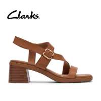 Clarks Womens Jaylan Sol Heeled Sandals - Tan Leather