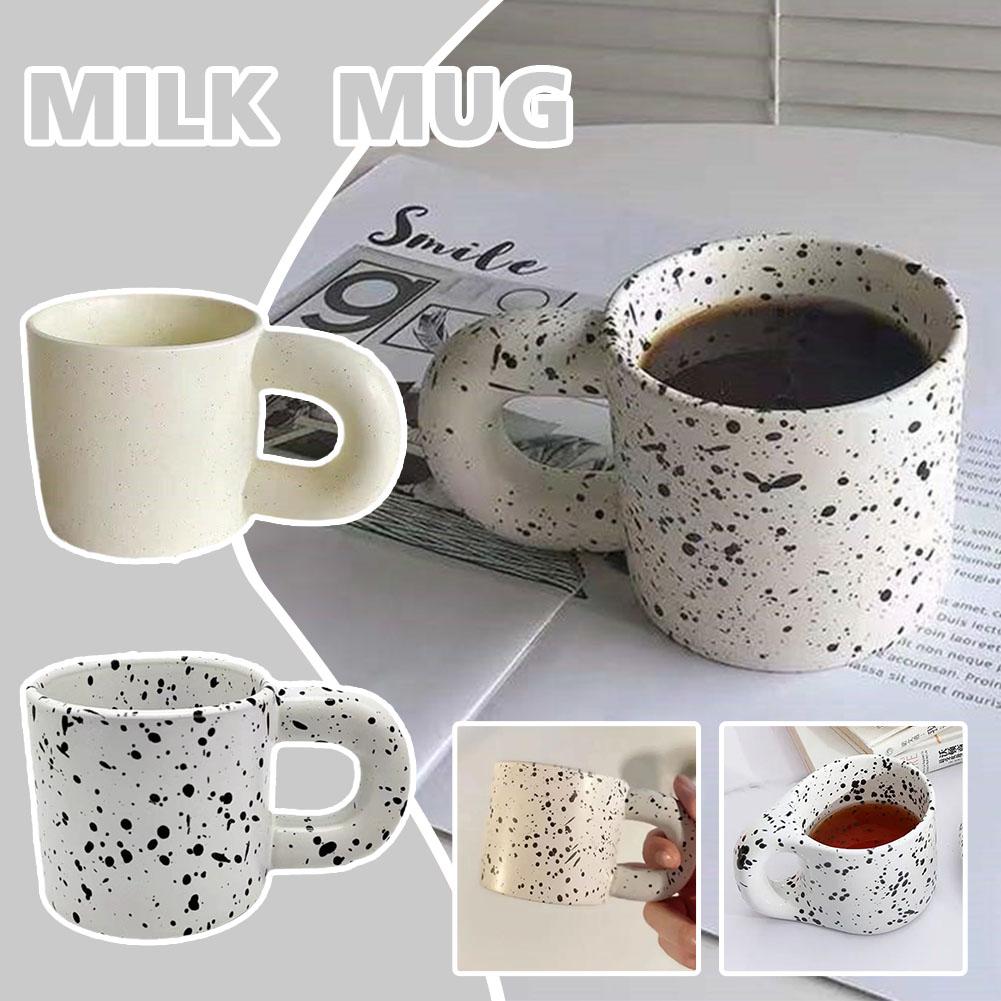 Korean Style Fatty Mug Design Splash Ink Ceramic Cup Spot Mugs