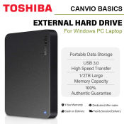 Toshiba Canvio Basics 1TB/2TB External Hard Drive, USB 3