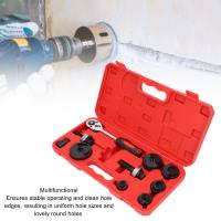 Ratchet Knockout Hole Punch Driver Kit Metal Ratchet Hole Cutter Tool Portable Sturdy Multifunctional Stable Operating for Professional Equipment Drilling