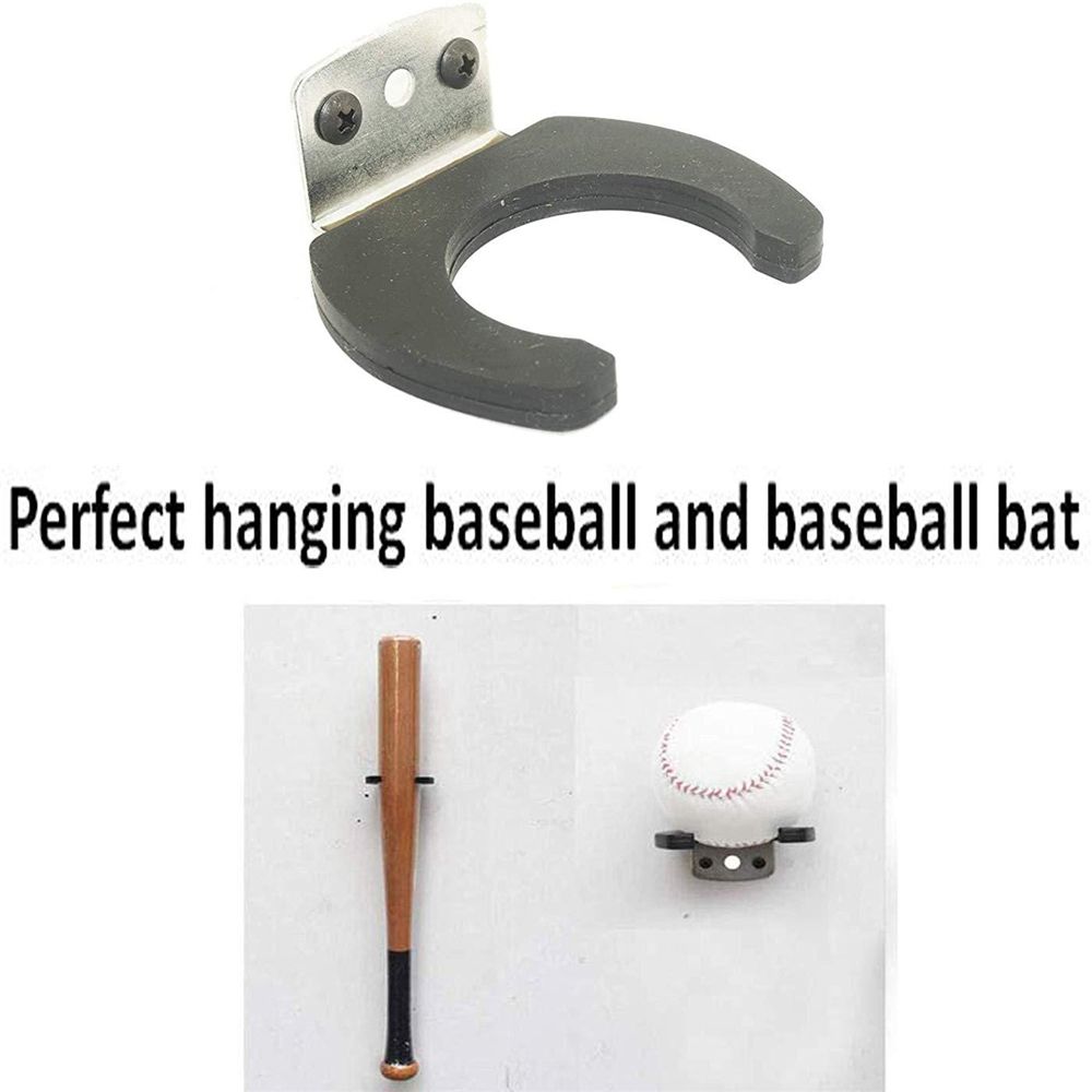 K0K4DQ Baseballs Micphnes Baseball Bat Rack Stand Hanging Hanger Bat