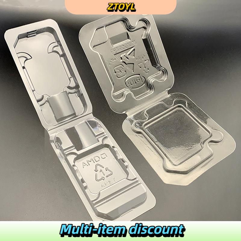 ZTOYL 10pcs CPU clamshell TRAY BOX AMD Case Holder Protection สำหรับ AMD AM2 AM3 FM1 FM2 ราคา 28 บาท*ส่งฟรี
