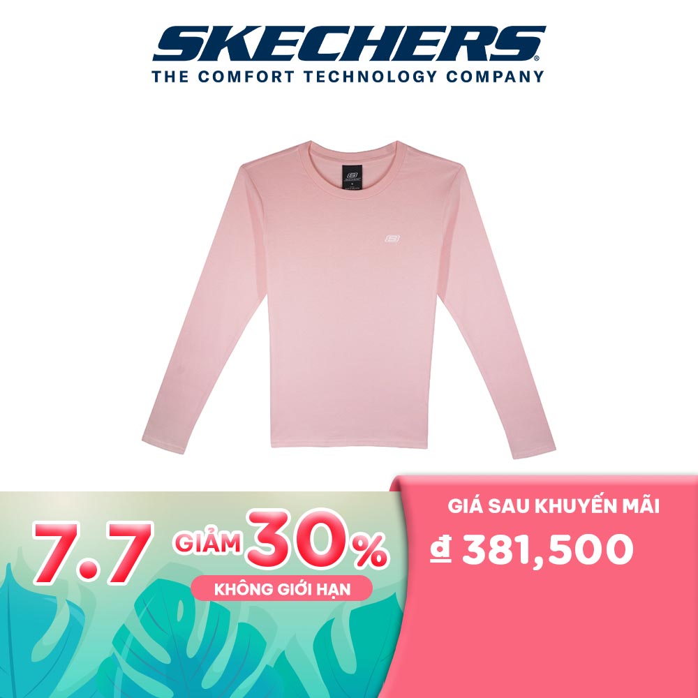 Skechers nữ áo thun tay ngắn thường ngày - sl223w116-00vf