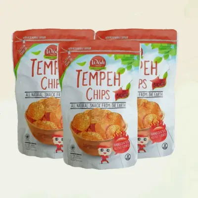 [Bundle] WOH Tempeh Chips Balado Chilli 50gx3