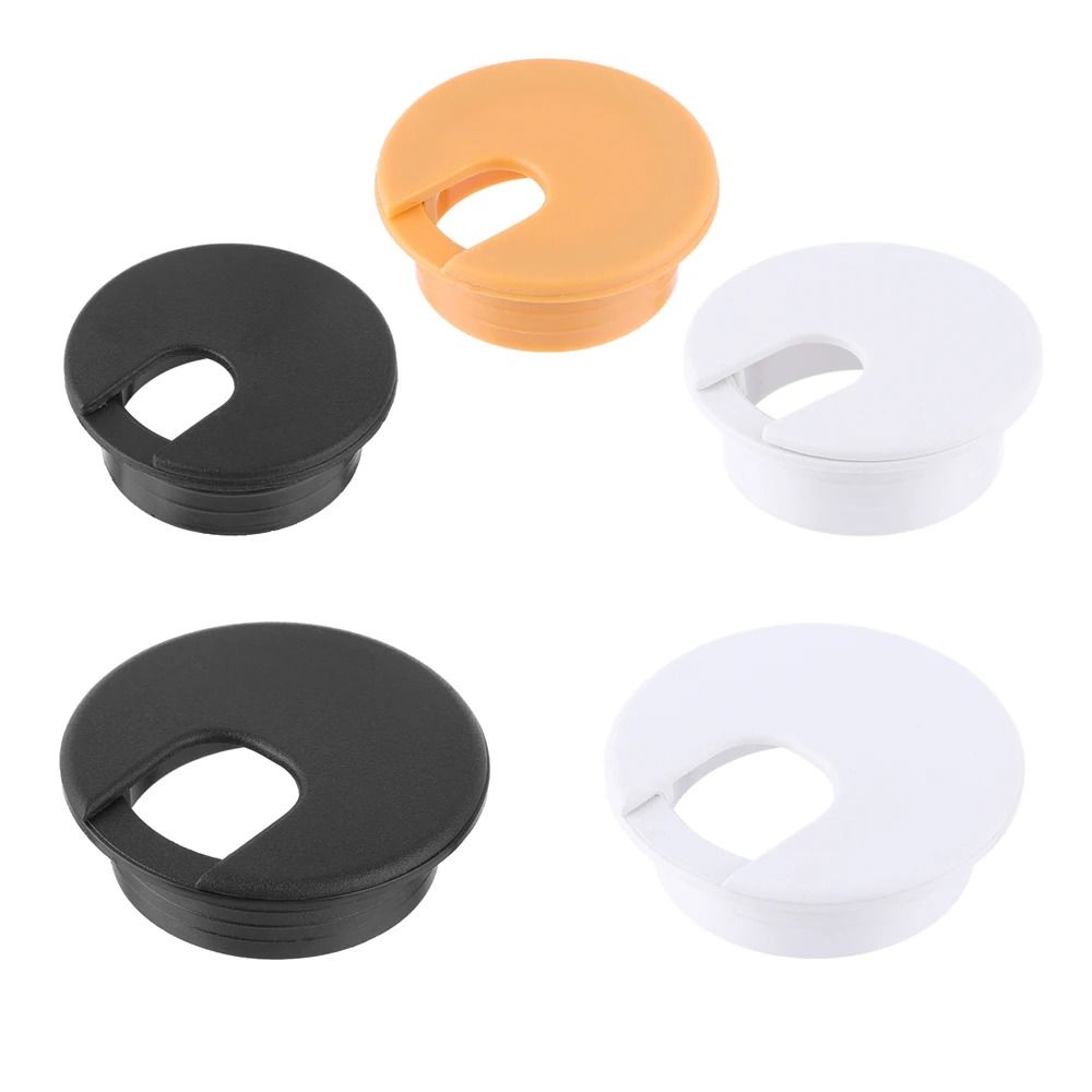 Ấm áp làm việc nhà 10 cái dây tròn lỗ bao gồm Grommet nhựa phổ Dòng lưu trữ chủ bảng Grommet 35/50mm cáp lỗ Bìa bảng