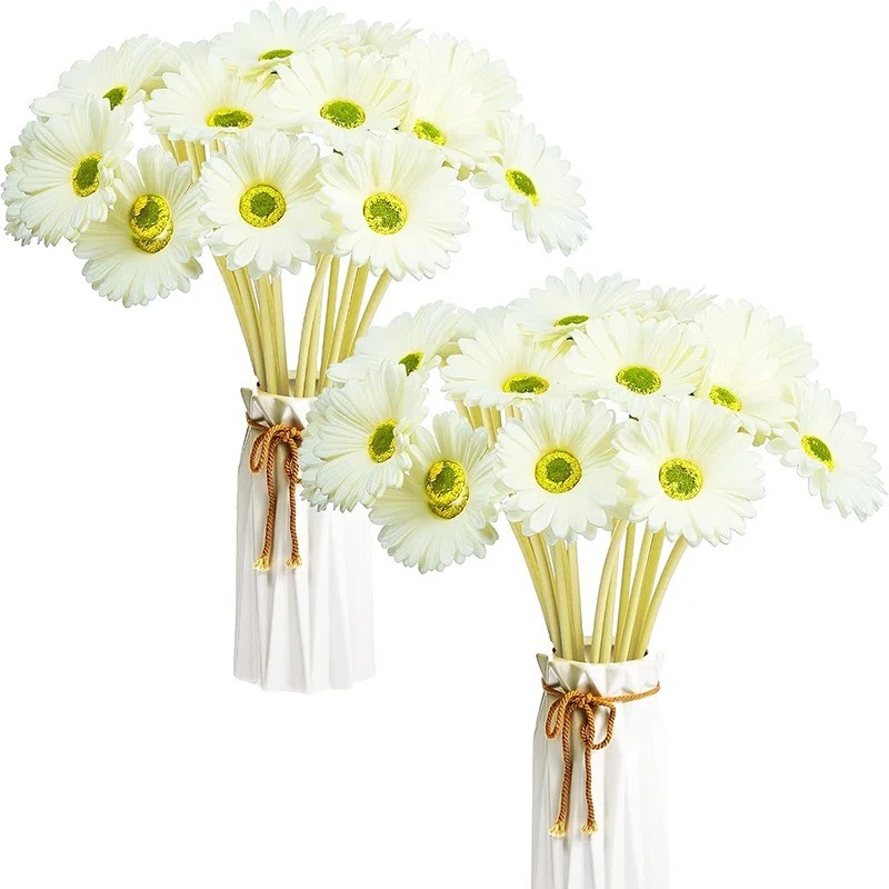 1PC PU hoa đồng tiền giả hoa cúc hoa cúc giả bó hoa nhân tạo 38cm đồ trang trí cô dâu nhà tiệc bó hoa trang trí