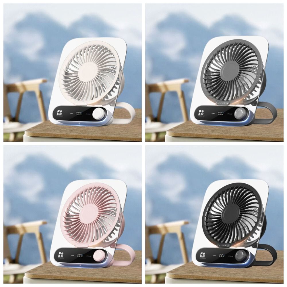 EMERRY Treo Tường cầm tay Quạt bàn USB Cực kỳ yên tĩnh Điều chỉnh tốc độ Máy tuần hoàn không khí nhỏ Làm mát Gió lớn Quạt làm mát để bàn Dành cho cắm trại ngoài trời