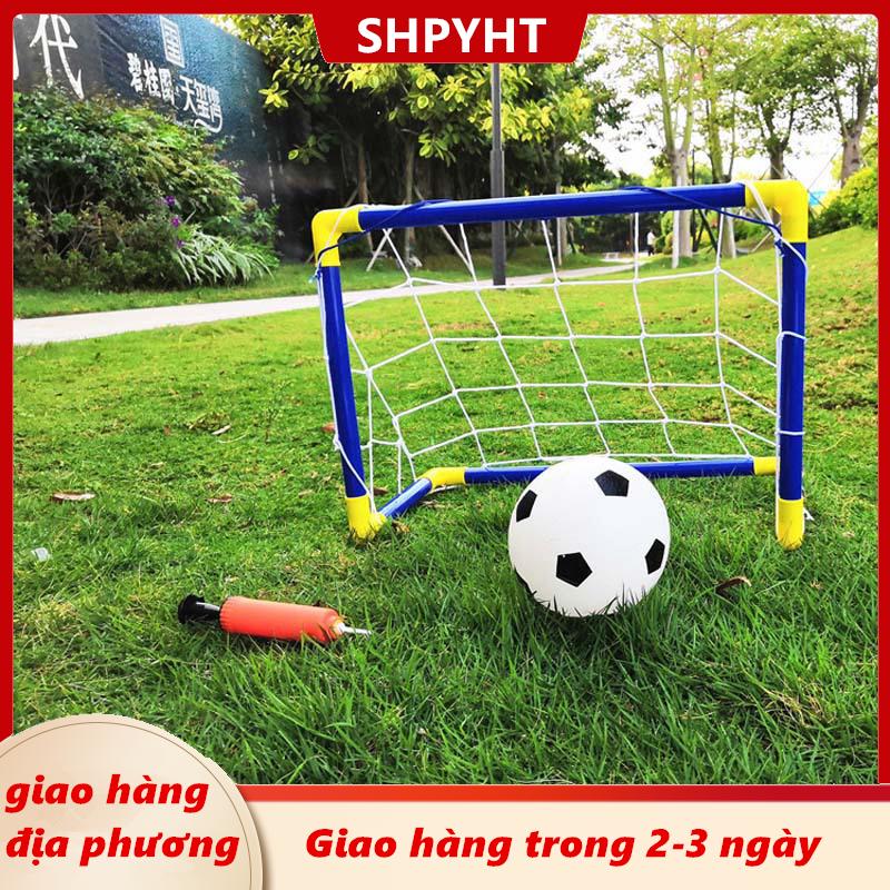 [COD] SHPYHT Giao hàng địa phương Xách tay micro bóng đá Mục tiêu thiết lập (Net, bơm, bóng bao gồm)   Trọng lượng nhẹ trong nhà ngoài trời bánh cho công viên & bãi biển đào tạo 1 Bộ