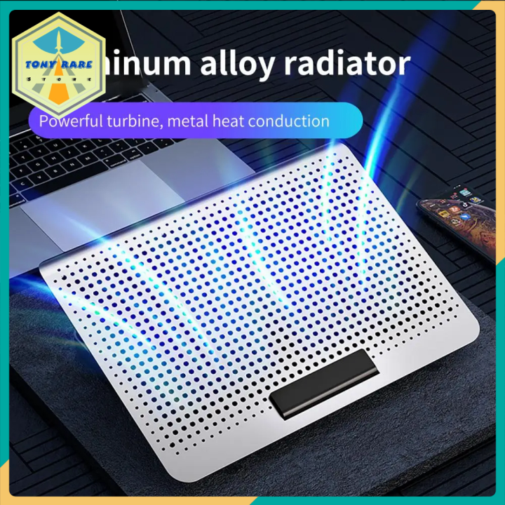 TonyRare - Đế kê laptop giải nhiệt, tùy chỉnh góc nghiêng và tốc độ làm mát, kèm 2 cổng USB Laptop Ice Cooler Stand Giá 1,041,581 Đồng*Miễn phí vận chuyển
