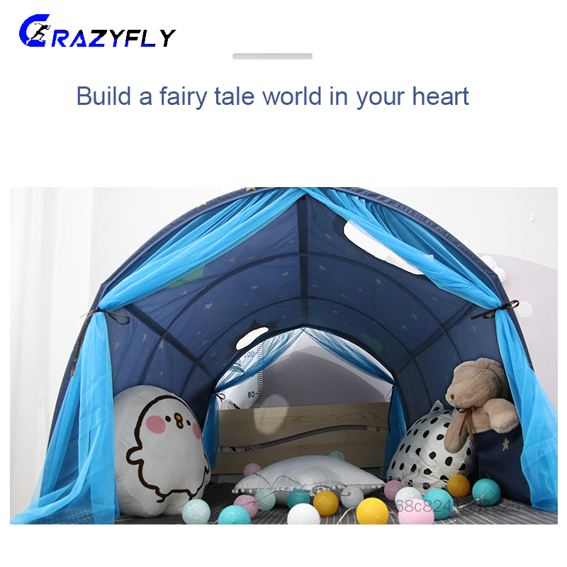 Crazyfly Children Bed Tent Game House Water Resistance Pretend Camp Fire Tent for Parent-Child Activities CF-MY Harga 195 Ringgit*Penghantaran Percuma