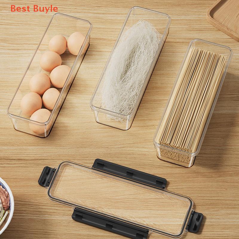 💖Best Buyle Trong Suốt Mì Hộp Lưu Trữ Kín Chống Ẩm Nhà Bếp Kín Lưu Trữ Tank Công Suất Lớn Đa Chức Năng Thực Phẩm Container