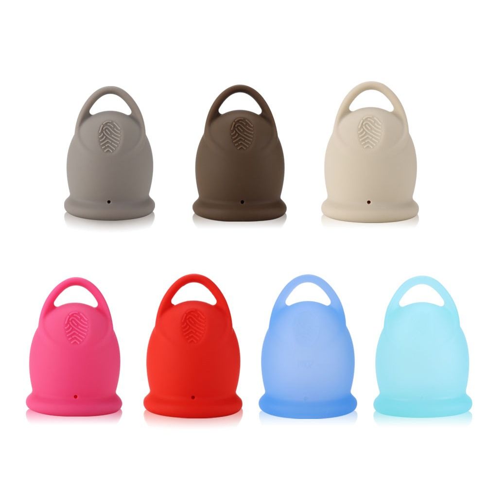 LIOSIS 2PCS Silicone Cốc kinh nguyệt Di động Đồ dùng kinh nguyệt cho nữ Máy thu kinh nguyệt Có thể hoán đổi cho nhau Chống rò rỉ Cốc kinh nguyệt vòng kéo Phụ nữ