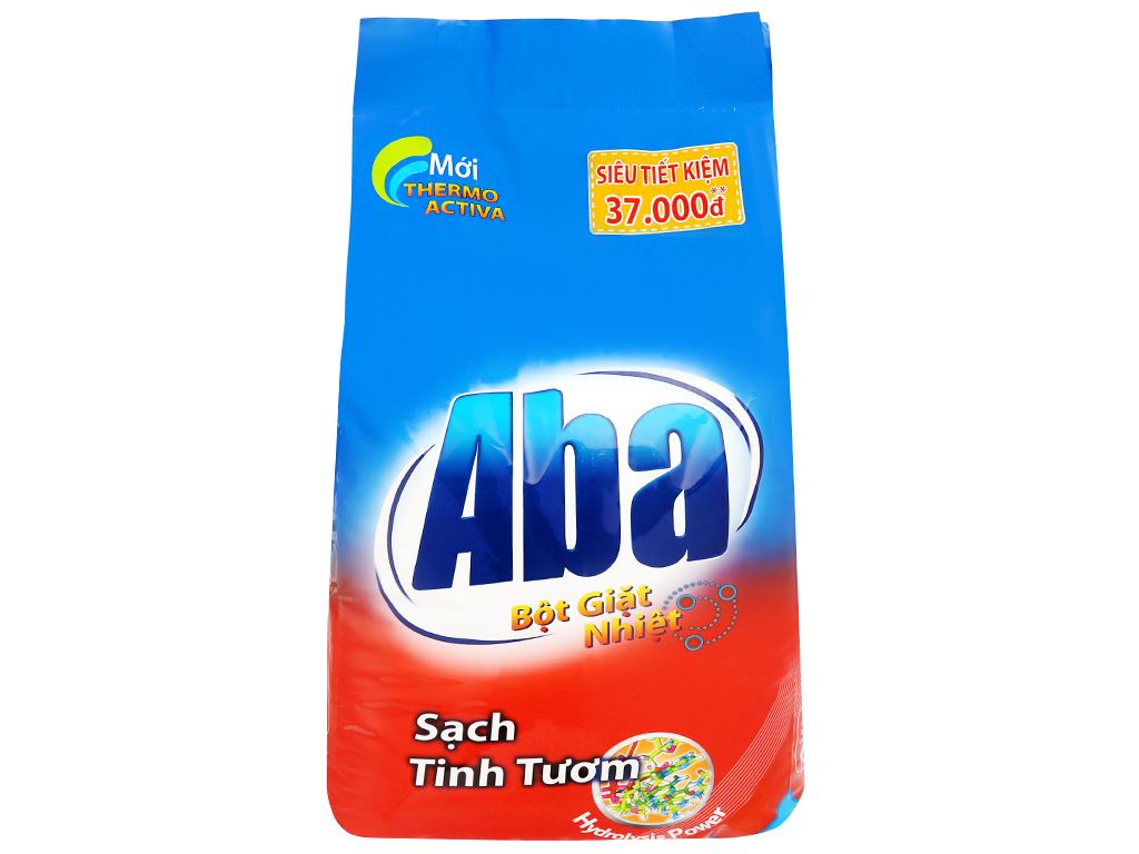 Bột giặt nhiệt Aba sạch tinh tươm tay - túi 6kg