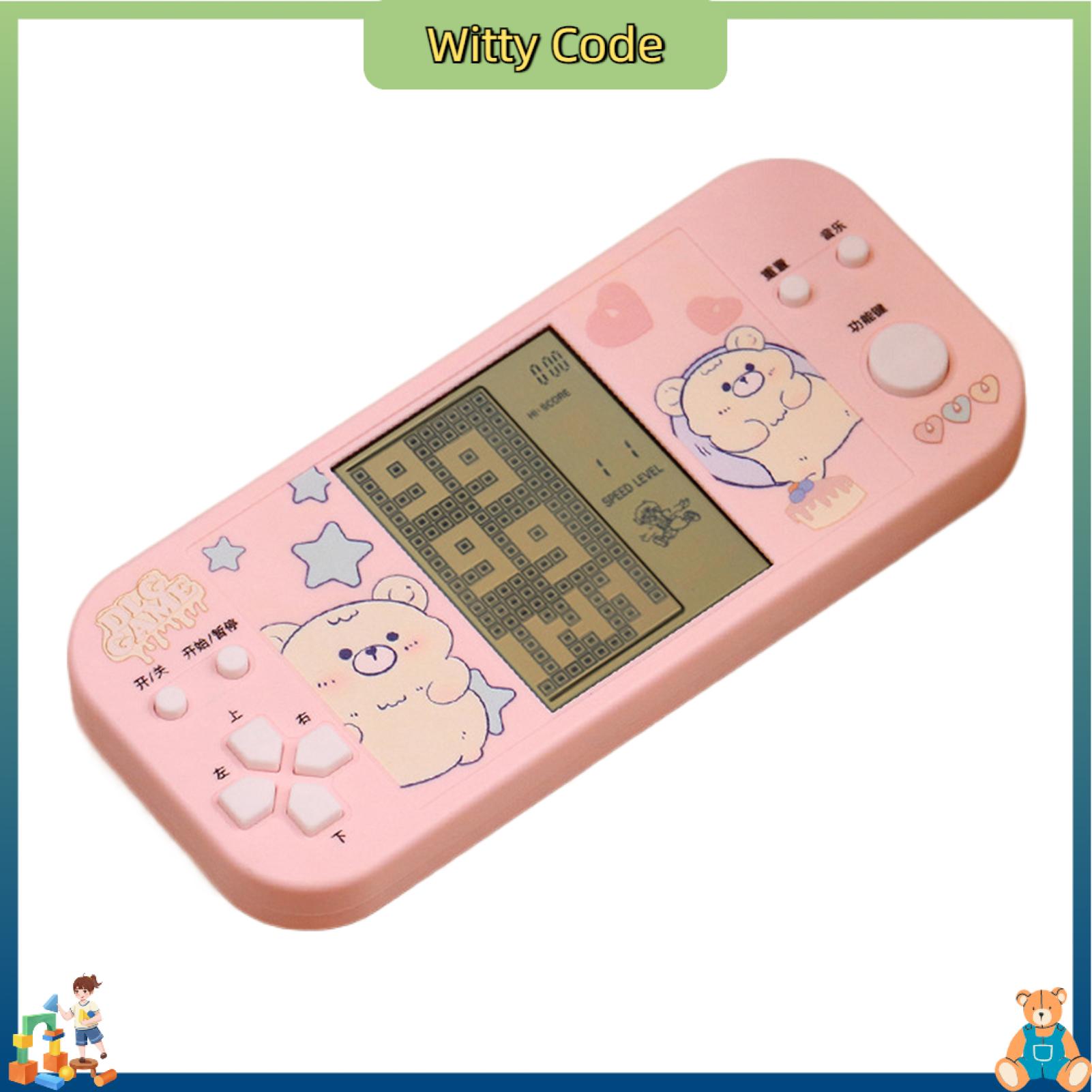 Witty Code Game Console Handheld Quick Response Recreational Machines Flexible Key LCD Screen Game Playing 26 Type Games 4.1-inch Large Screen Gaming Device Kids Toy Game Player Flexible ราคา  197 บาท*ส่งฟรี