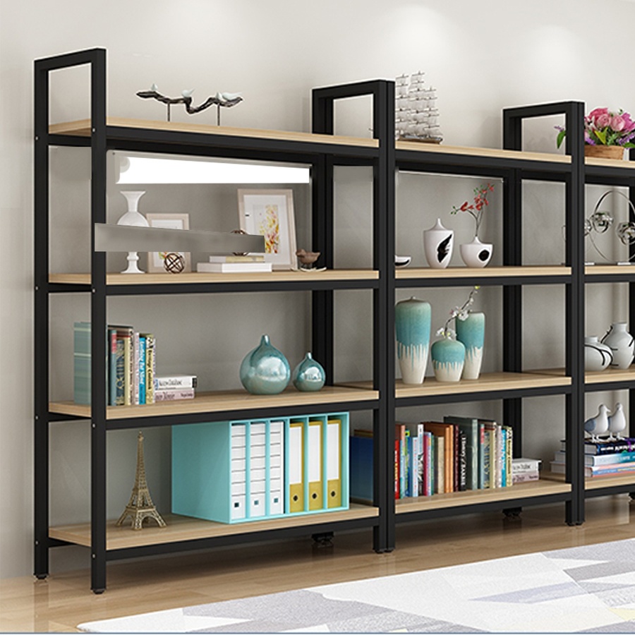 BigHot (1/2) DELICATO ชั้นวางของเหล็กพื้นไม้ MDF 4 ชั้น รุ่น HY05025 ขนาด 30x120x145 ซม. สีไม้ ยอดขายอันดับ 1 ราคา 2,159 บาท*ส่งฟรี