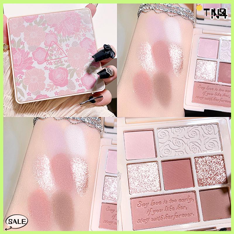 Follow Get New【TIS】 Dikalu xi măng Eye Shadow Palette trang điểm mắt long lanh đường viền sắc tố bảng màu ngọc trai ánh sáng lung linh thời trang Hàn Quốc bóng trang điểm - 6