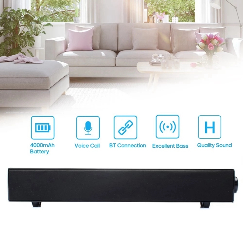 BT168 Wireless BT Speaker Sound Box Support AUX TF Card U Disk USB Powered Built-In 4000Mah Rechargeable Batteries Compatible with Android / IOS Mini Portable