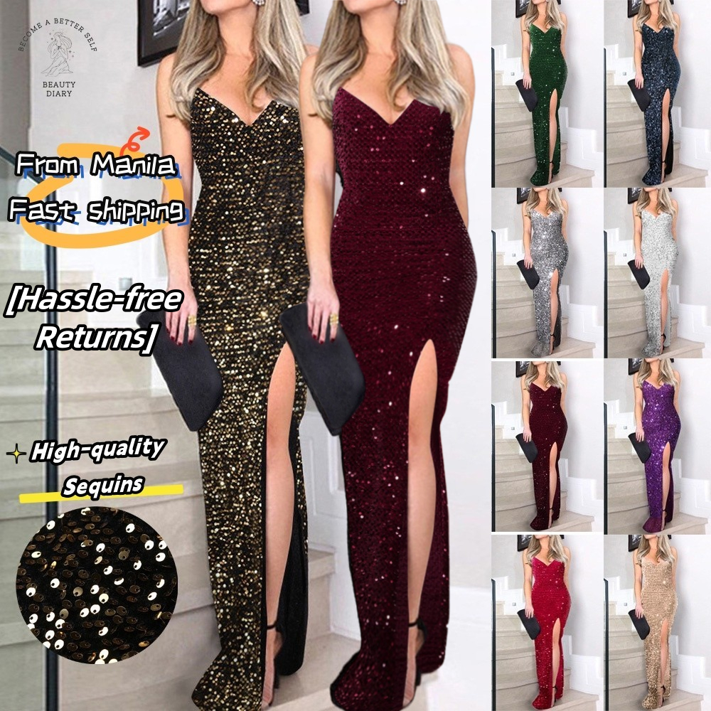red glitter party dress ASHLEYlauren 11236 Strapless Floral Sequin Gown
