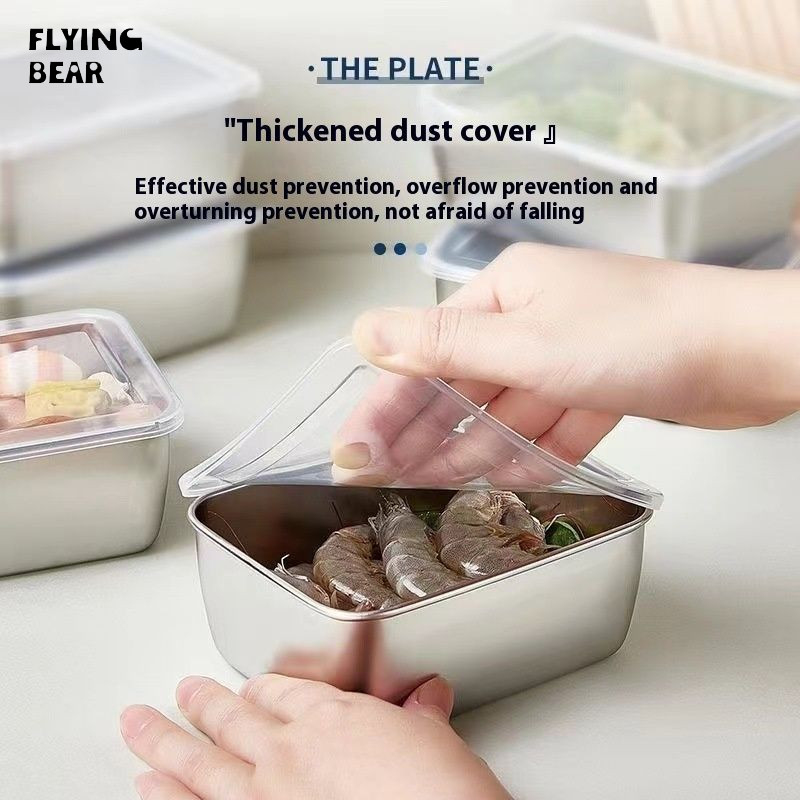 Bay gấu thép không gỉ thực phẩm lưu trữ lọ đựng có nắp cho sự tươi mát bảo quản