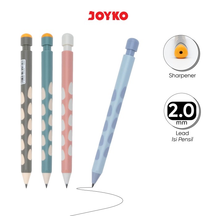Mechanical Pencil Pensil Mekanik Joyko MP-63 2.0 mm