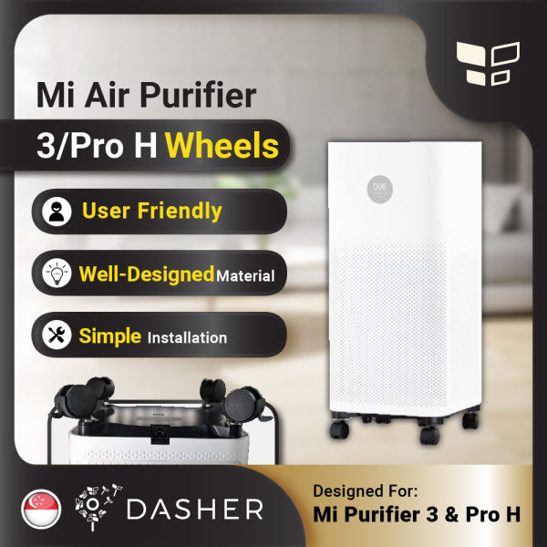 Xiaomi Air Purifier 3 / Pro H Wheels Well-Designed Materials Simple Installation Singapore