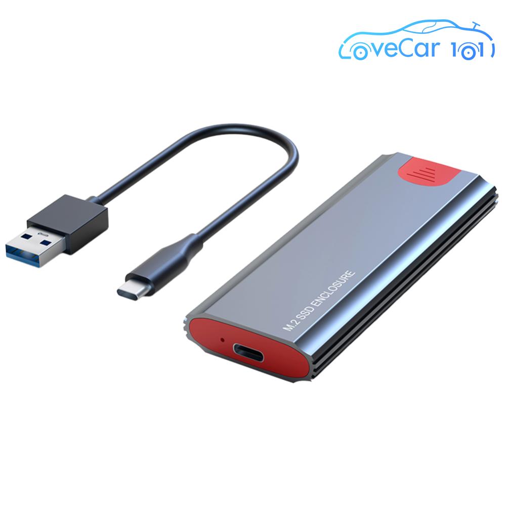 M.2 NGFF NVME SSD Enclosure External Case 10Gbps SSD Disk Box SSD Hard Disk Drive Case for NVME/SATA SSDs 2242/2260/2280 ราคา 272 บาท*ส่งฟรี