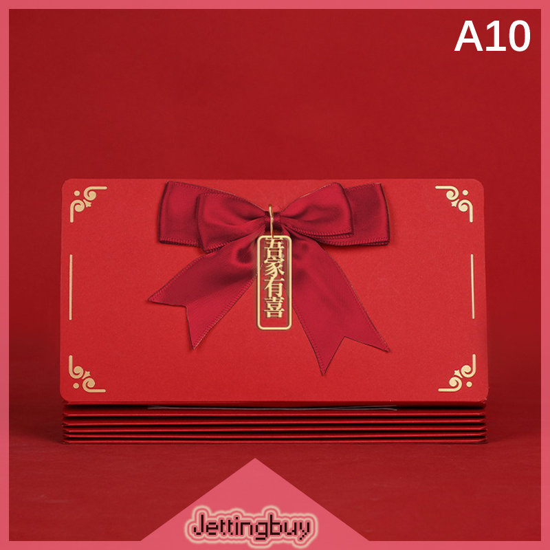 Jettingbuy Flash Sale Creative Folding Red Packets Hot Stamping Red