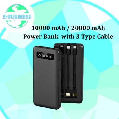 ISKY Portable Power Bank 10000 mAh / 20000 mAh with 3 Line