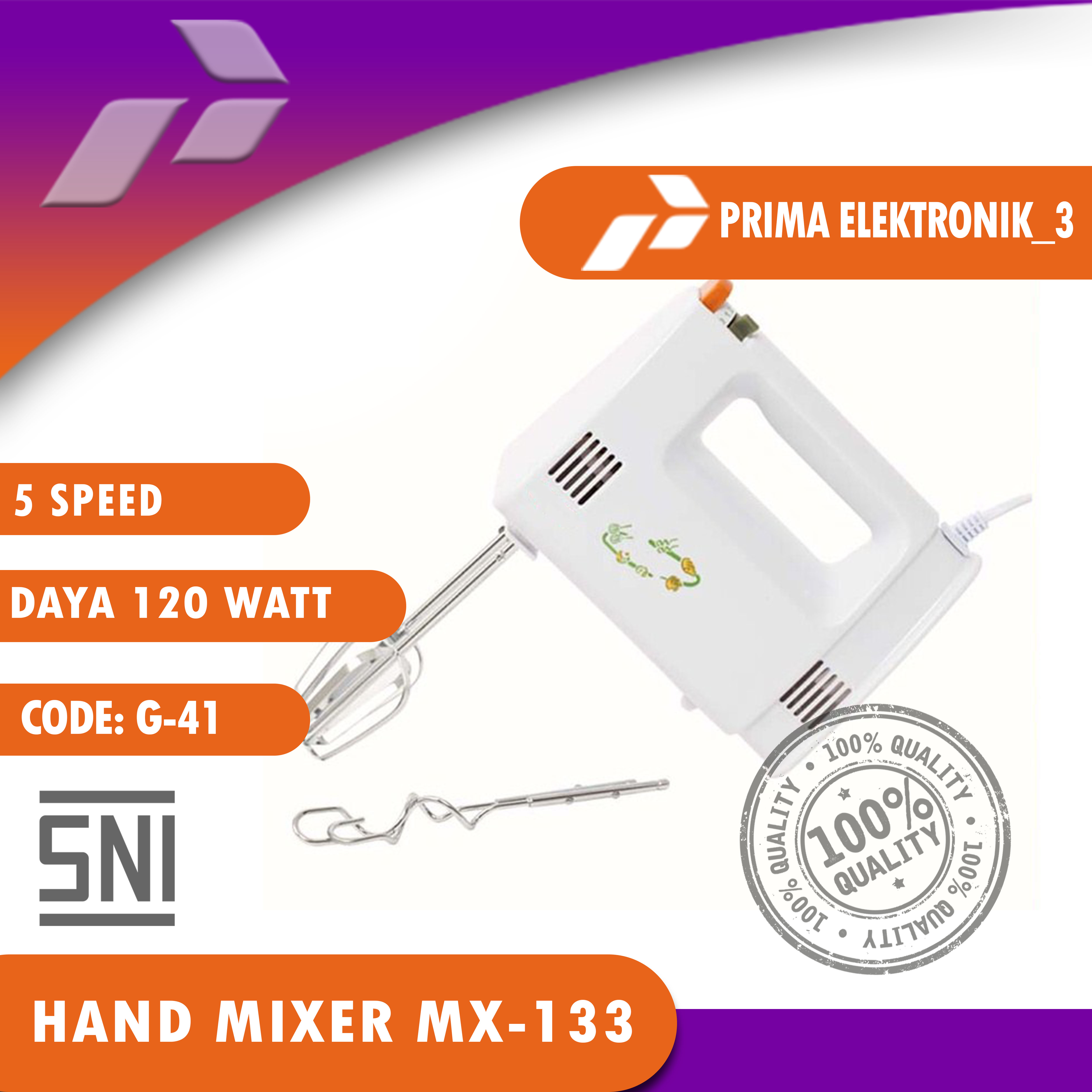 Hand Mixer Body Besar 5 Speed yamakawa PE 3