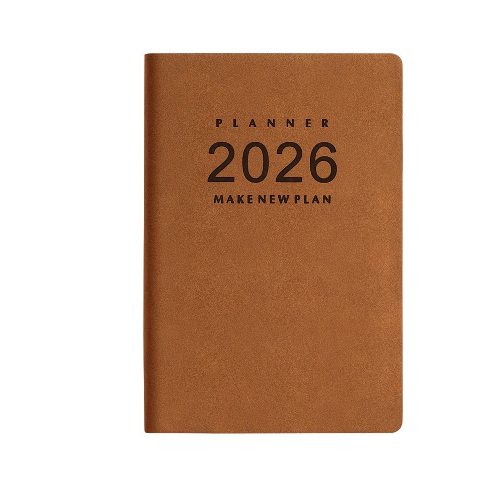 MMLUCK Thick Paper 2026 Schedule Planner Task Priority Wear-resistant A5 Daily Planner Notebook English Planner Efficient Time Organizer Year Planner Notepad Daily Planning