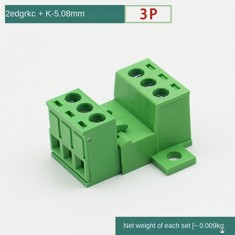[2EDGRKC-5.08] Đầu Nối Dây Không Hàn 3P - Ổ Cắm Khóa Bảng Zhixing | 2-24P 5.08mm 300V 10A | Tự Động Hóa & Điện Tử
