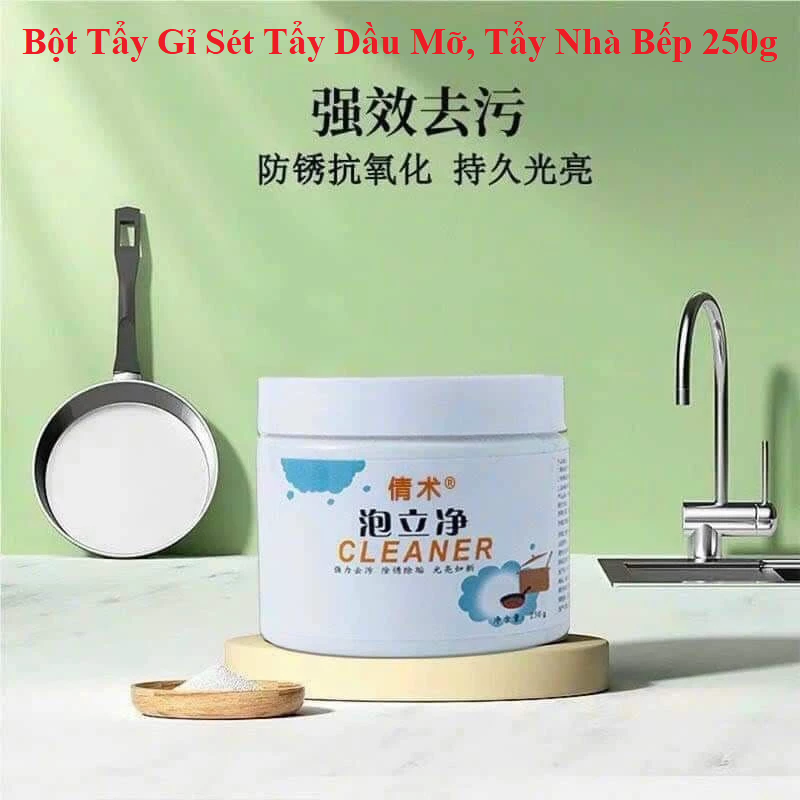 Bột Tẩy Gỉ Sét Tẩy Dầu Mỡ, Xoong nồi, Tẩy Nhà Bếp 250g