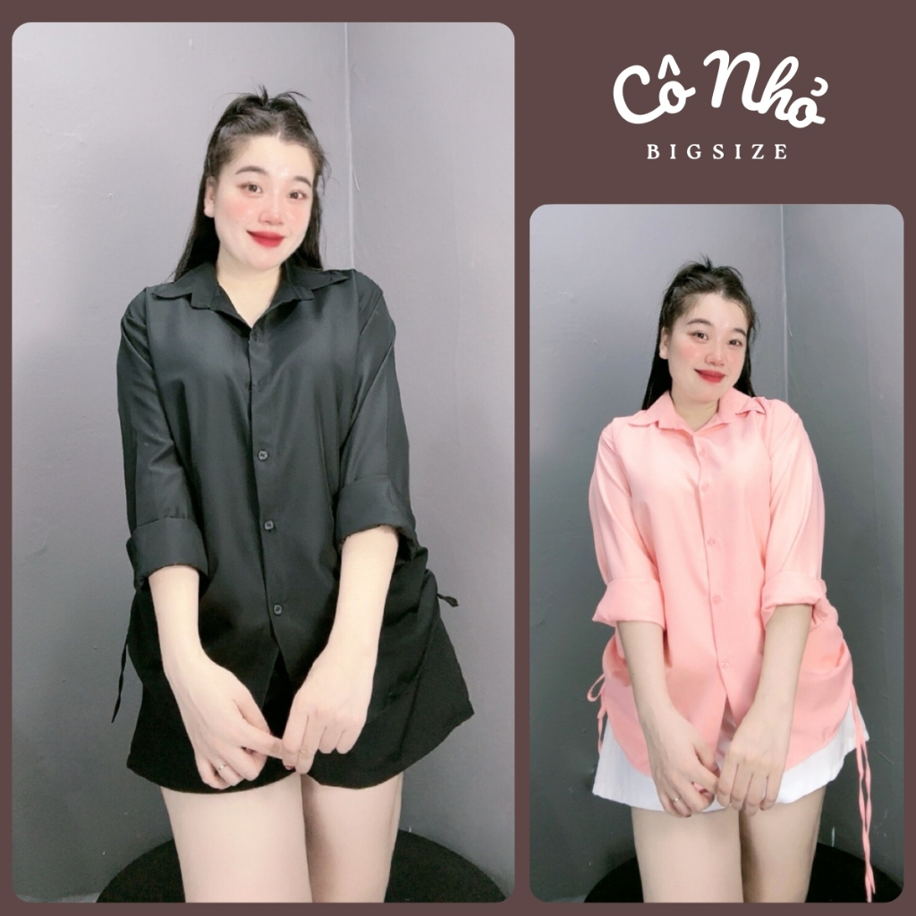 Bộ Bộ Nữ Áo Sơ Mi Rút Eo Kèm Quần Đùi Ống Rộng Thoáng Mát CÓ BIGSIZE - SET914