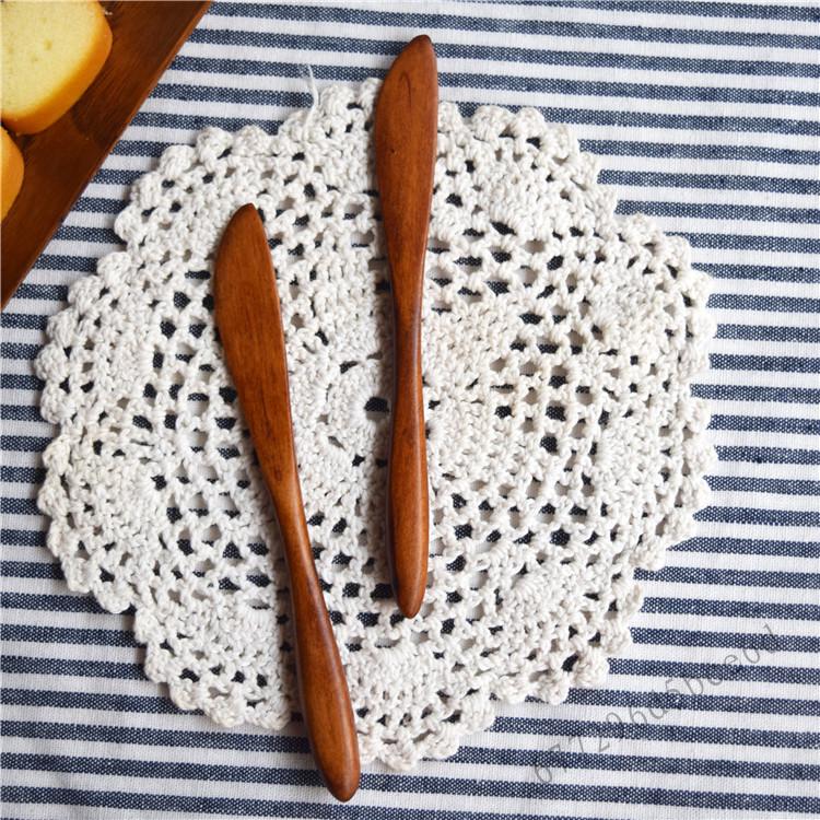 Natural Wooden Butter Knife Kitchen Cooking Utensil Knife For Cheese Cake SUN-VN